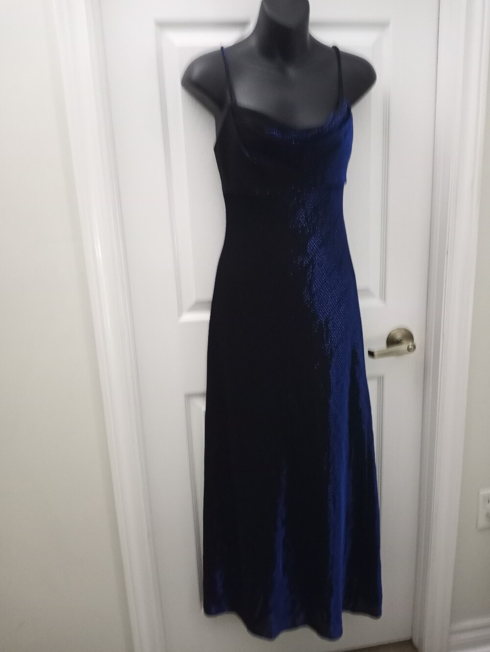 Vintage 90s JUMP APPAREL BY WENDYE CHOITIN Metallic Maxi Dress